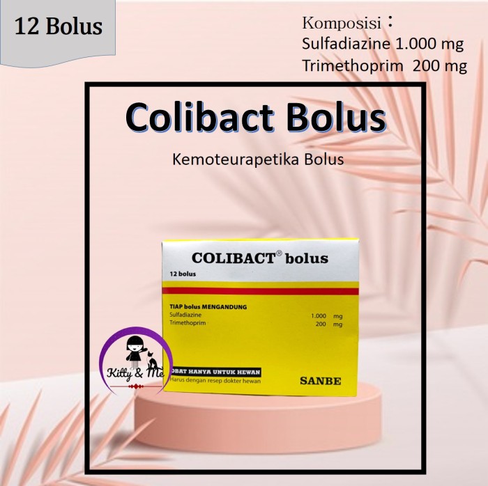 Foto Produk COLIBACT BOLUS 1 BOX ISI 12 BOLUS OBAT BATUK PILEK MENCRET HEWAN dari KITTY & ME