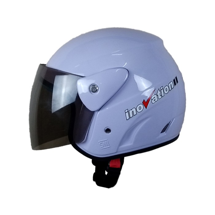 Helm Open Half Face Dewasa Kaca Visor Putih Wira Evo Inovation SNI