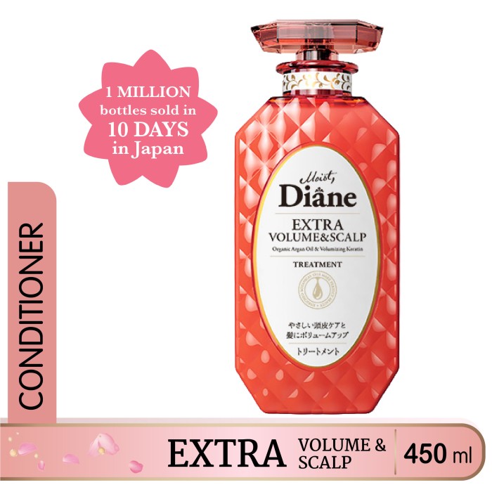 Foto Produk Moist Diane Extra Volume and Scalp Treatment 450ML (Made in Japan) dari Era Official Store