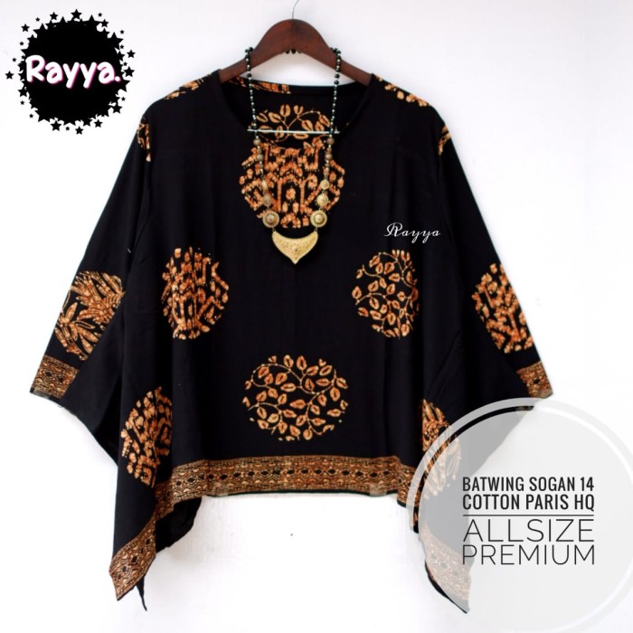 Foto Produk batwing blouse paris batik premium best seller dari Jivan Batik