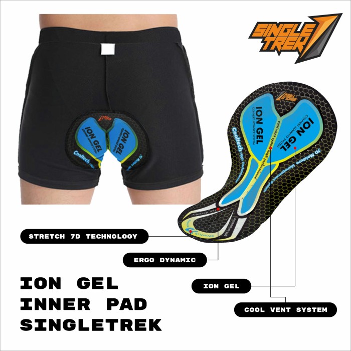 CELANA DALAM SEPEDA – INNERPAD 3D COOLTECH (HARAP KONFIRMASI SIZE )