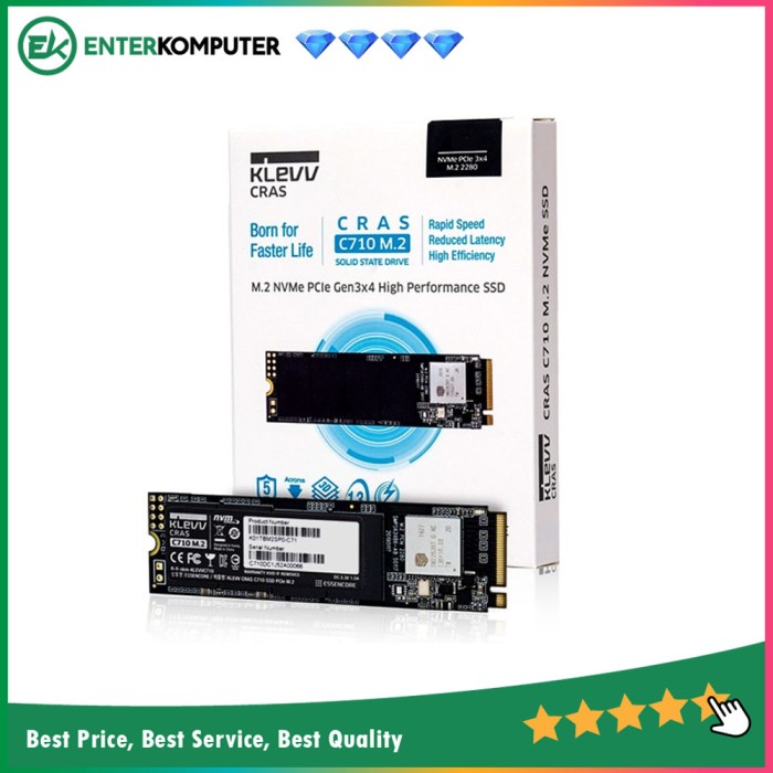 KLEVV SSD CRAS C710 1TB M 2 2280 NVMe PCle Gen3 X4 K01TBM2SP0 C71 