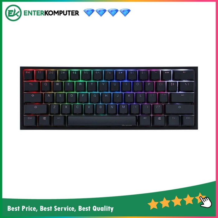 Ducky ONE 2 Mini RGB 60-Key, Black Frame, Cherry MX Brown Switch