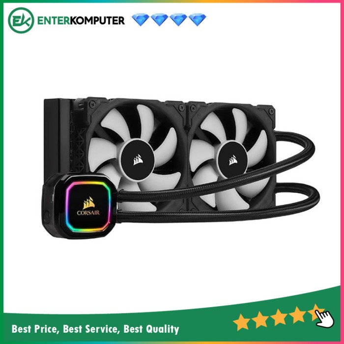 Corsair iCUE H100i RGB PRO XT Water Cooler Enterkomputer Toko