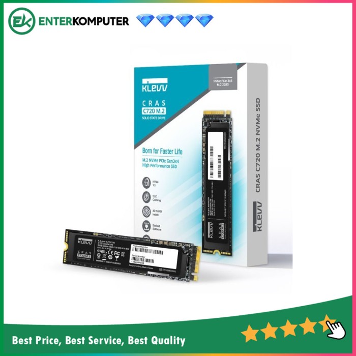 KLEVV SSD CRAS C720 2TB 2280 NVMe PCle Gen3 x4 K02TBM2SP0