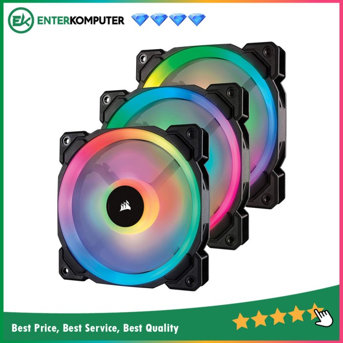 White Rgb Fans Corsair Ll120 Rgb 120mm Lighting Node Ll120