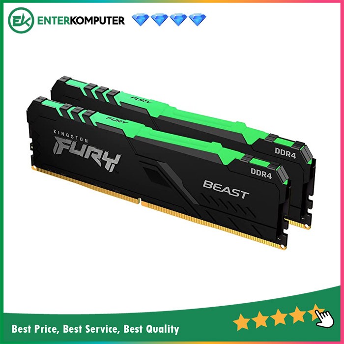 Kingston - Kingston製　KF432C16BBK4/128　DDR4 PC4-25600 32GB 4枚組 Kingston 128GB(32GBx4) DDR4 3200MHz (PC4-25600) CL16 DIMM