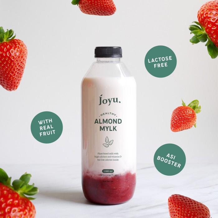 Susu Almond Milk Asi Booster Joyu – Ichigo 1 L / 500 ml