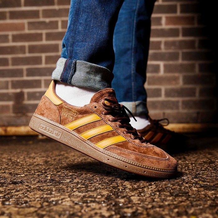 brown adidas spezial