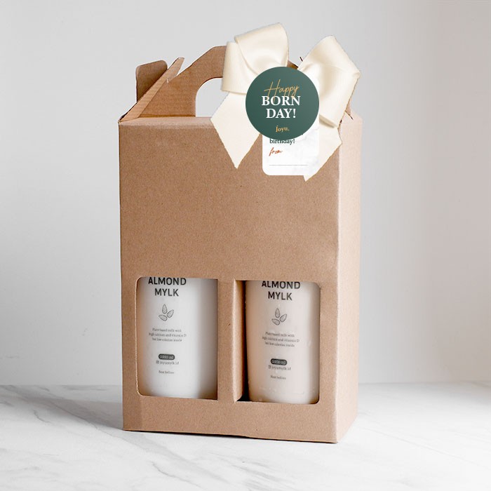 Paket Ulang Tahun Birthday Gift Pack Susu Almond 1 liter – isi 2 botol