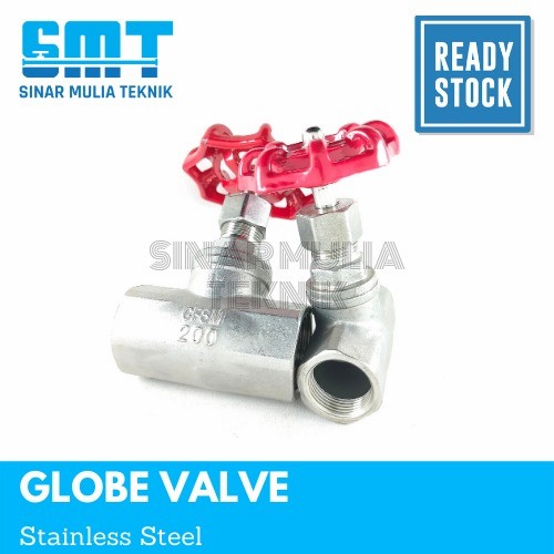 Globe Valve Drat Stainless Steel 316 3/4 Inch