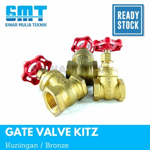  Gate Valve Kitz Kuningan (Bronze) 1 Inch