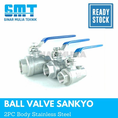 Ball Valve Sankyo 2Pc Stainless 2 1/2 Inch