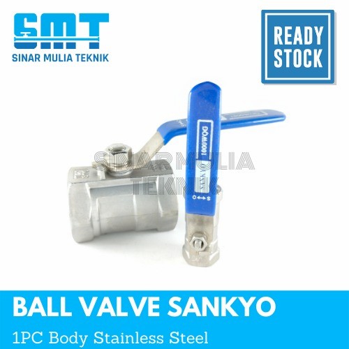 Kran Air Ball Valve Stainless Steel 316 Sankyo 1/4 Inch 
