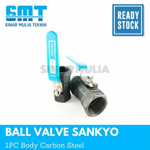 Kran Air Ball Valve Sankyo 1Pc Carbon Steel 1 Inch