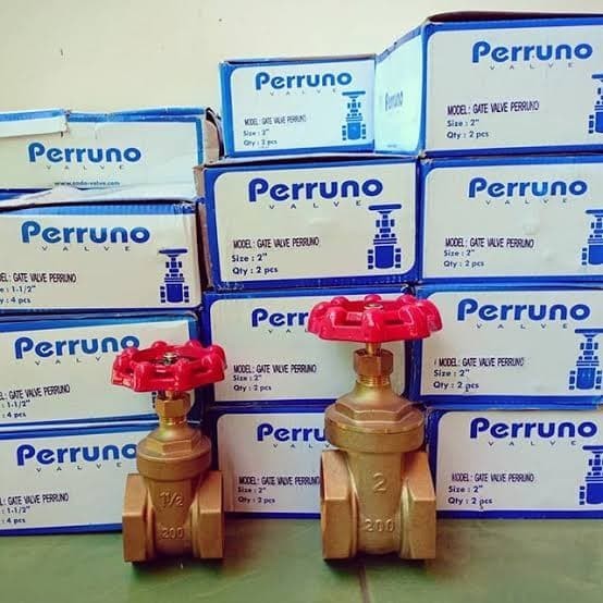 Gate Valve Kuningan Perruno 1 1/2 Inch