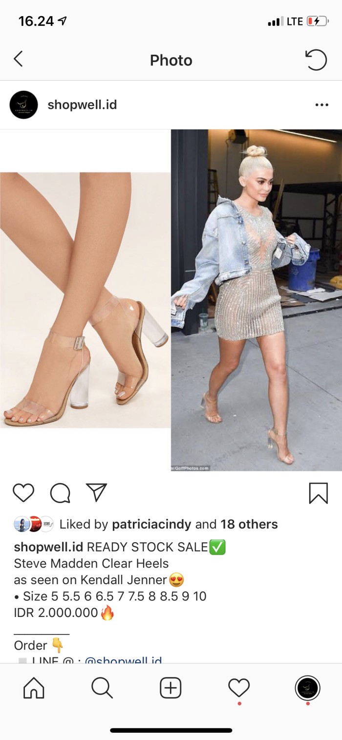 steve madden clear block heel