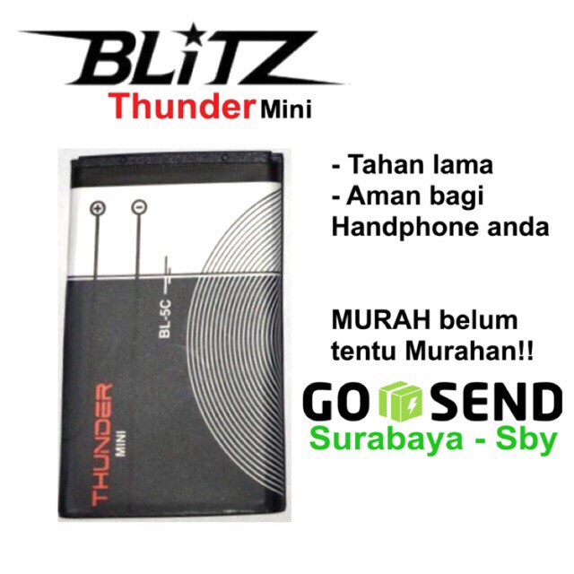 Foto Produk Baterai Nokia Thunder BL4C 6100 / BL5C 3650 dari Blitz Indonesia
