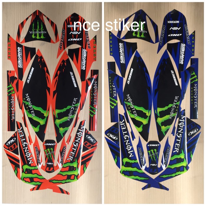 STIKER STRIPING VARIASI MOTOR TRAIL KLX 150