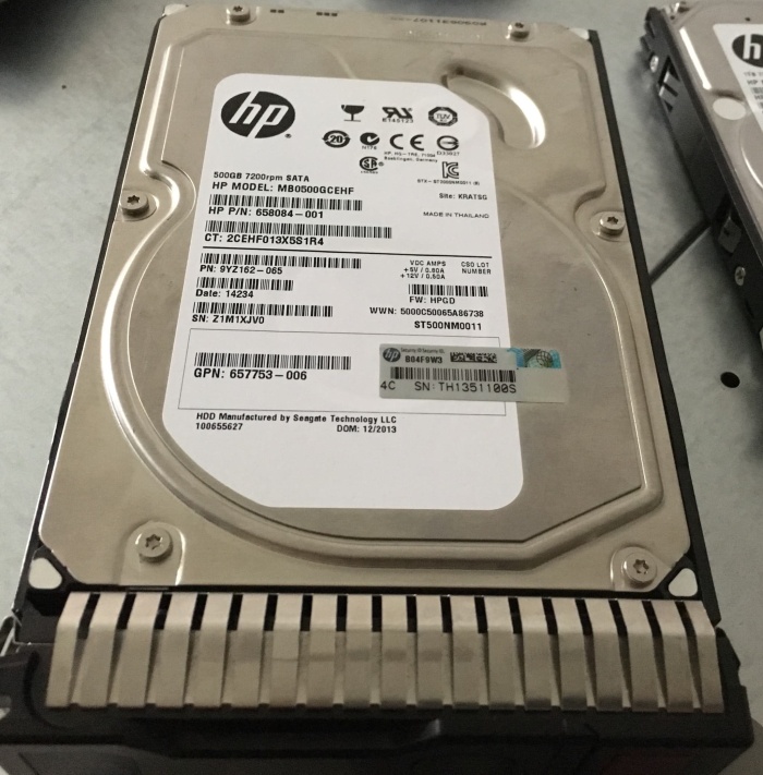 Certified Refurbished 658083-001 HP G8 G9 500-GB 6G 7.2K 3.5 SATA SC