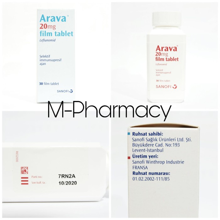 Arava 20 mg tab