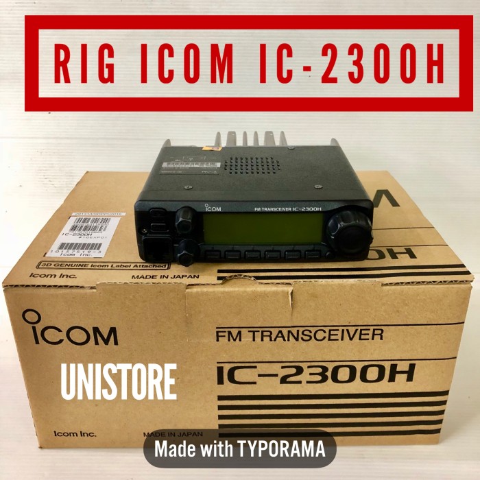 Jual Rig IC2300 H / IC2300 65Watt VHF Jakarta Barat Unistore