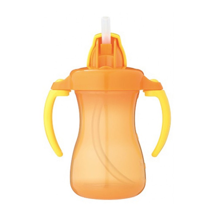 Foto Produk PIGEON Petite Straw Bottle Gelas Minum Anak Bayi 150ML 150 ML ORANGE dari Precious Thots