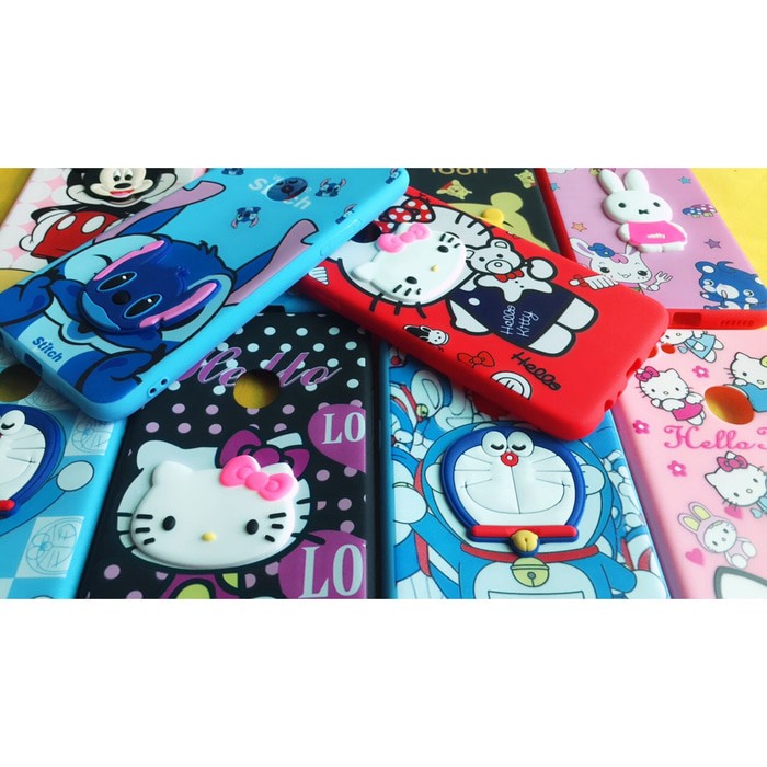 Samsung Galaxy J7 Prime Soft Case Karakter Gambar Timbul 4D