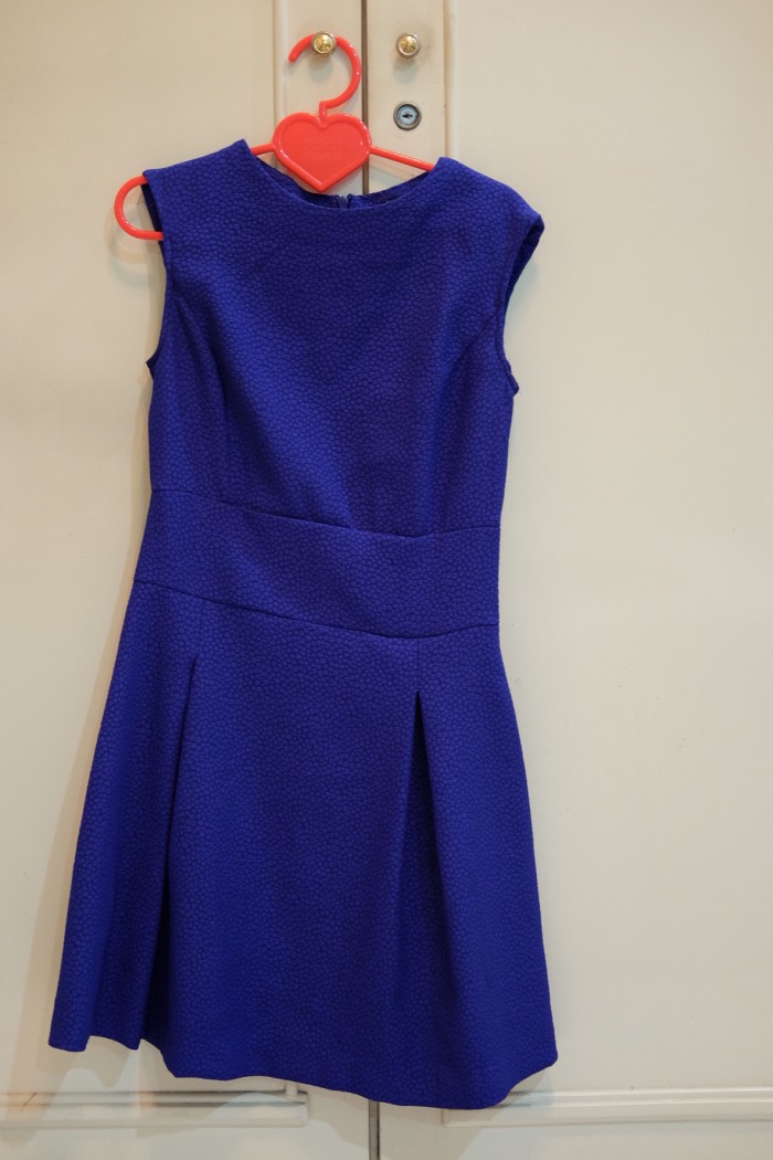 mango navy blue dress