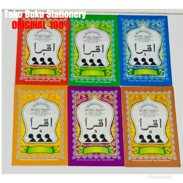 Buku Iqro Pisah Kecil Jilid 1-6 (Harga Paket)