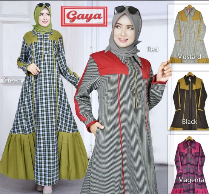 Jual Gamis Kotak Gamis Variasi Gamis Casual L Anna Fashion