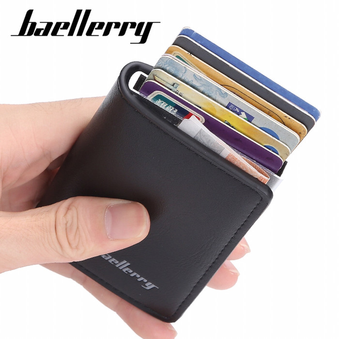 Jual Baellerry RFID Anti Theft Card Wallet + Box Dompet