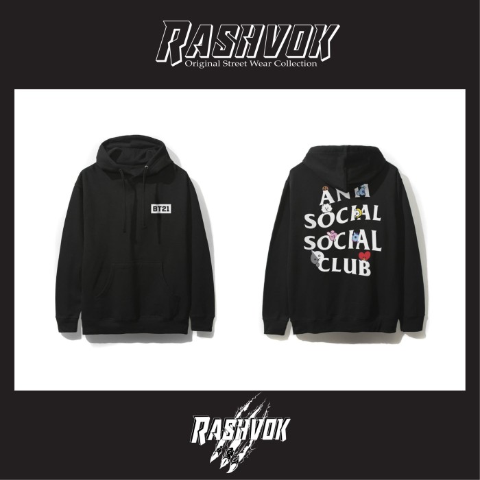 Madhouse Hoodie Bt21 Anti Social Social Bt21 Anti Social Club