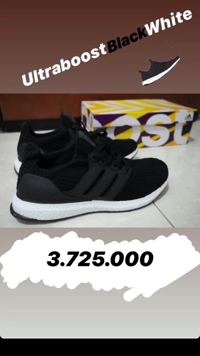 ultra boost hitam