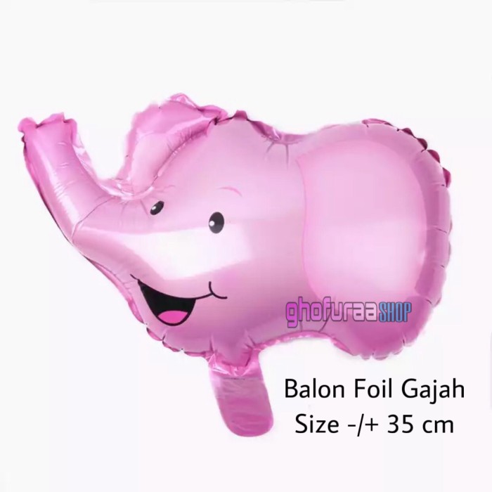 Jual Balon Foil Gajah Balon Gajah Kepala Pink Dekorasi Ulang