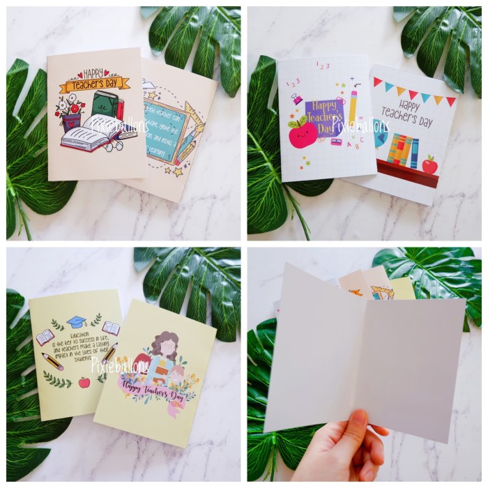 Jual Kartu Ucapan Greeting Card Teacher Day Hari Guru Jakarta Barat Pixie Ballons Tokopedia