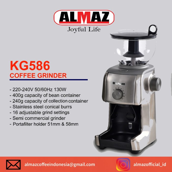 Jual Grinder Kopi Commercial Almaz Conical Burr KG586 KG 586 Smart Pro