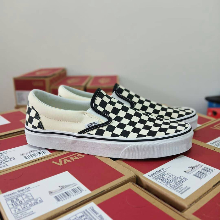 vans slip on checkerboard original