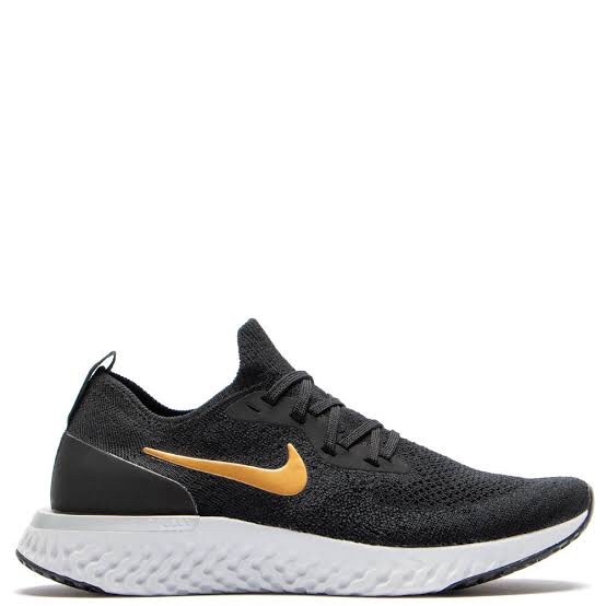 nike epic react flyknit black gold
