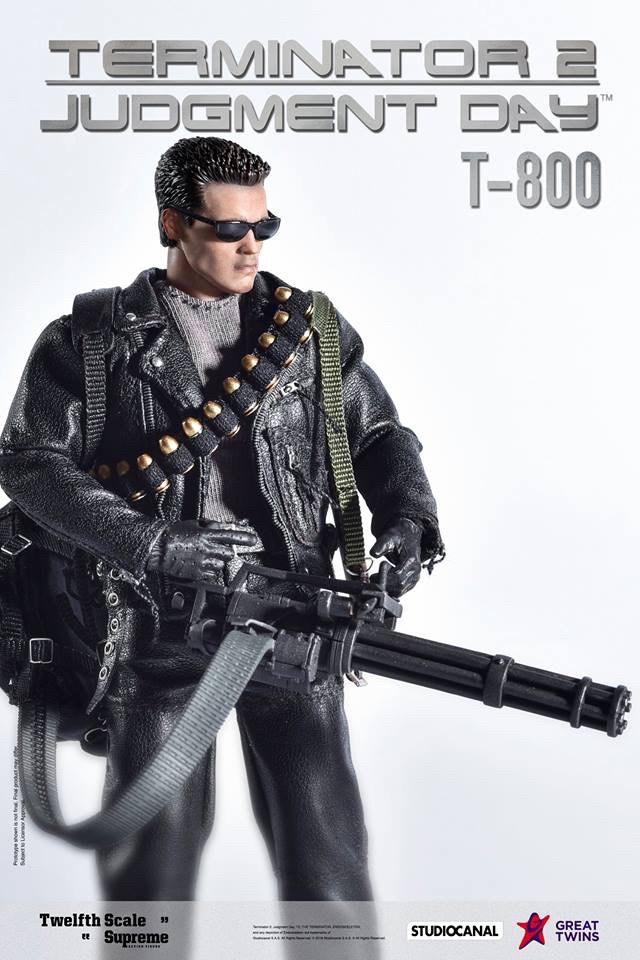 1:12 Scale Great Twins T-800 Terminator 2 Judgment Day Arnold Schwarzenegger