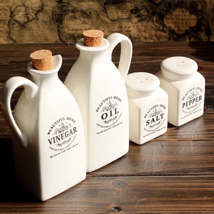 Jual Tempat Bumbu Minyak Keramik Set Ceramic Oil Vinegar Bottle