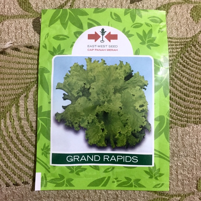 Benih Selada Grand Rapid Panah Merah 15 gram original packing