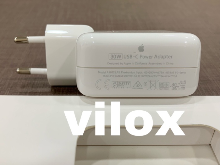 Foto Produk power adapter charger macbook 29 w iphone 8 x kabel usb c to lightning dari Vilox