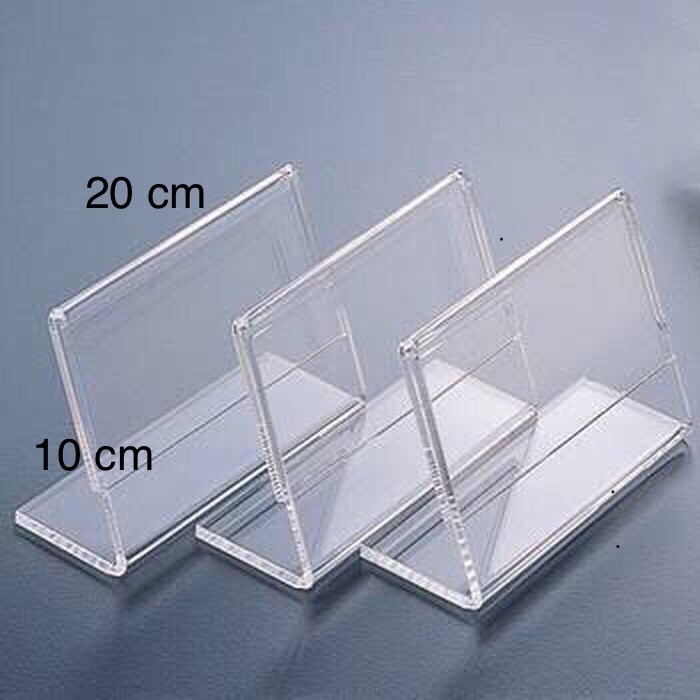 Jual Acrylic akrilik tent card L T 10 cm x P 20 cm 2mm Jakarta Barat