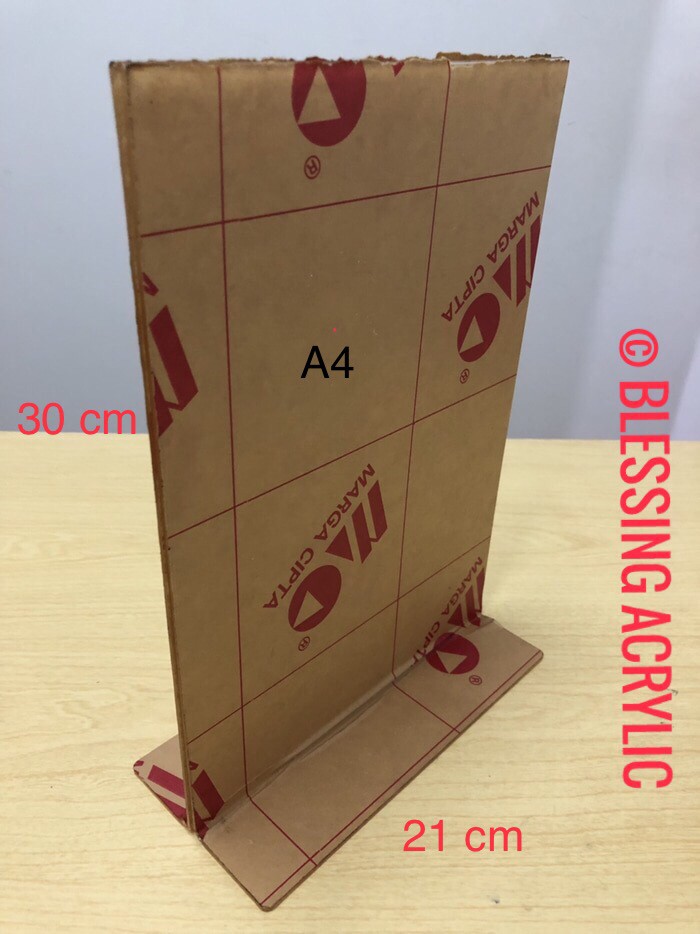 Jual acrylic tent card A4 Jakarta Barat Blessing acrylic Tokopedia