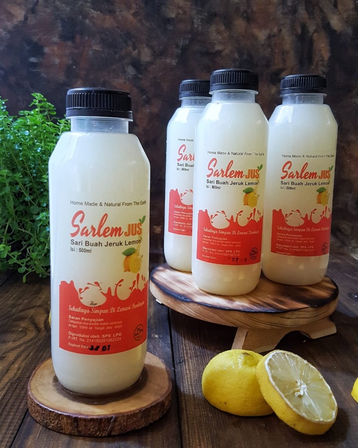Foto Produk Minuman Diet Sarlemjus Lemon Sari Buah Jeruk Lemon 500ml dari fizzolshop