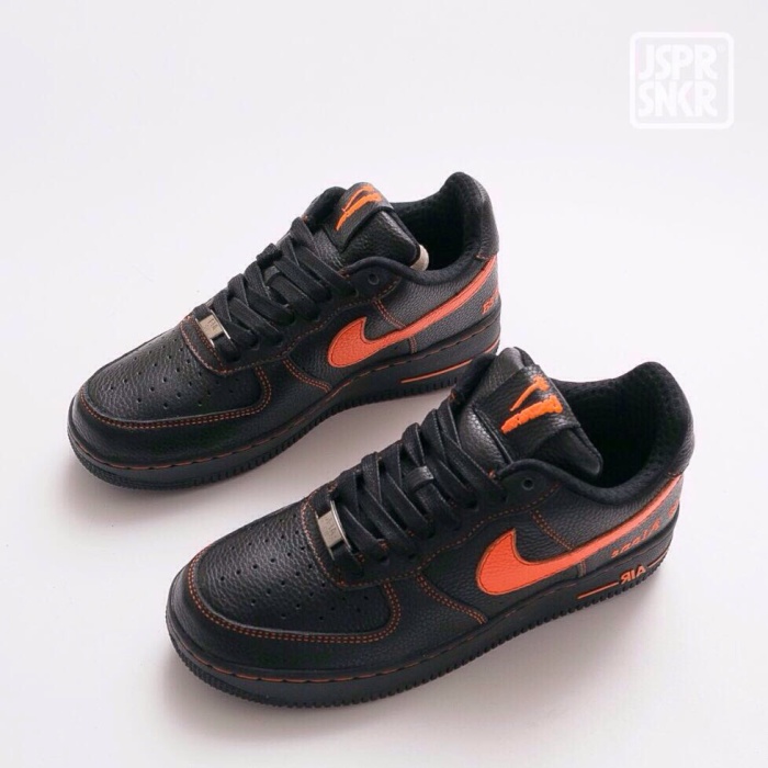 orange black air force ones