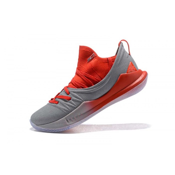 under armour red and grey shoes