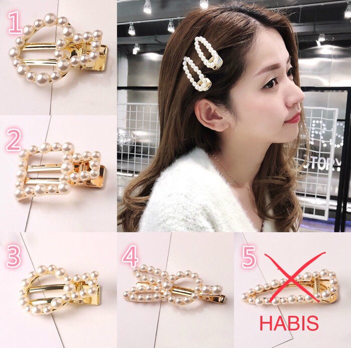 Jual Jepit Rambut Pearl Ala Korea Import Grade A Kawaii Hair