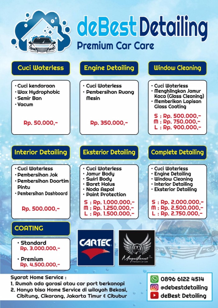 Jual Windows Detailing Poles Kaca Mobil Kab Bekasi Debest Detailing Tokopedia